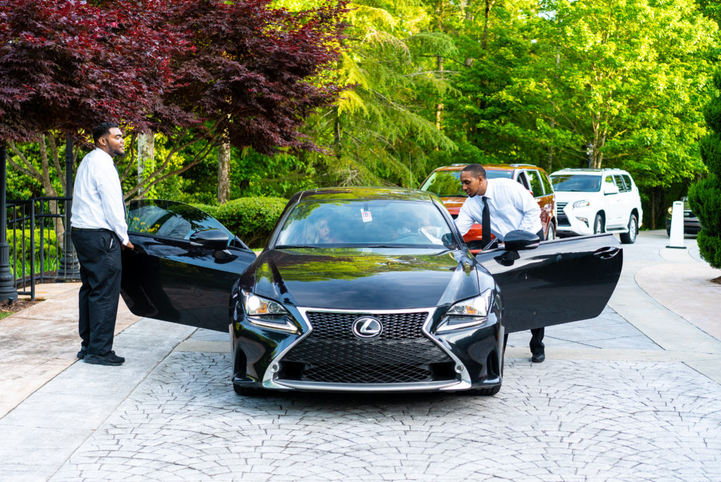 The Shops at La Cantera - Complimentary Valet Parking for Lexus Vehicles.  Lexus vehicles enjoy complimentary Valet Parking at participating locations  The Shops at La Cantera. Courtesy of North Park Lexus of